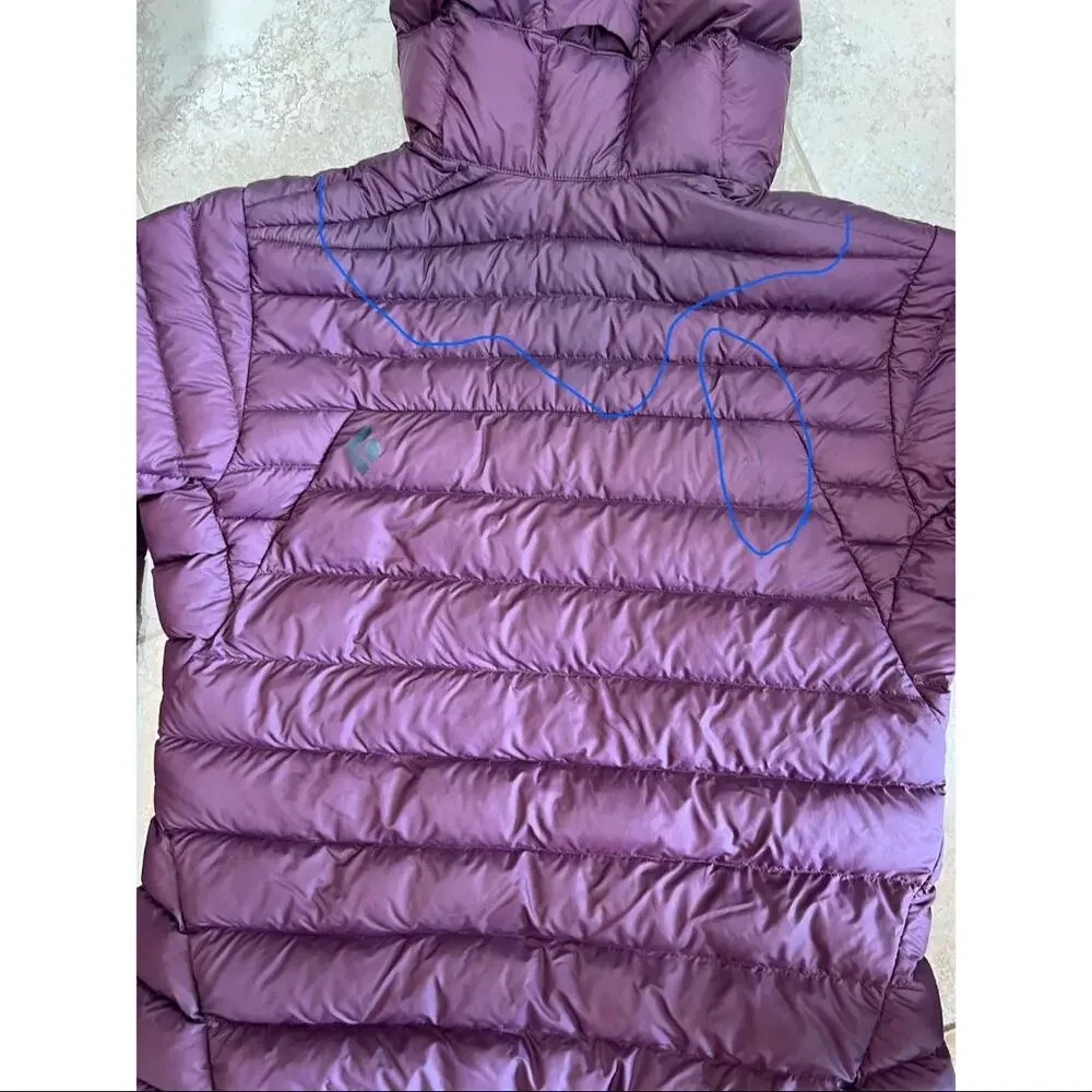 Black Diamond Cold Forge Insulated Down & Synthetic Hoodie Coat Size XL Purple - Picture 15 of 16